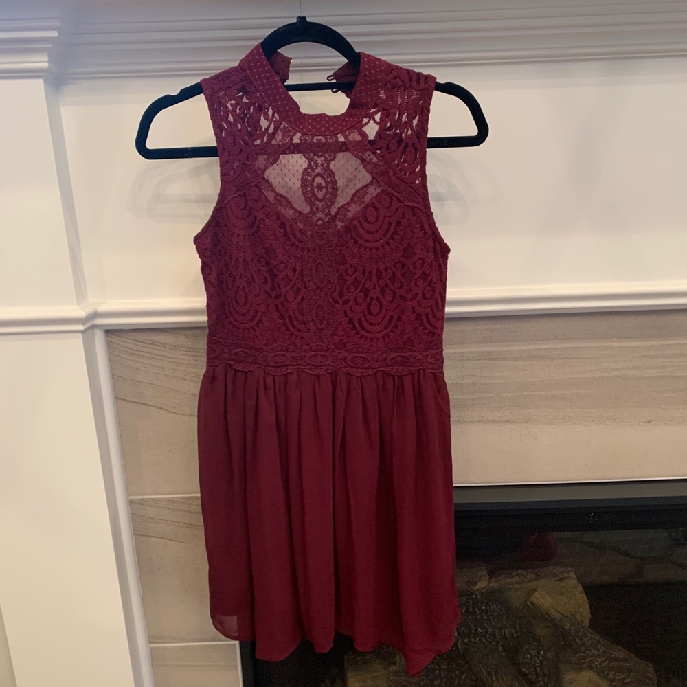 Dark purple dress